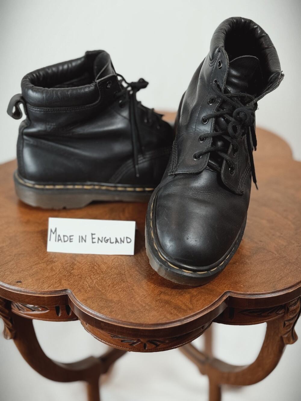 Dr. Martens MIE Made In England Black Boot VINTAGE #0019 Unisex UK 10 US Mens 11
